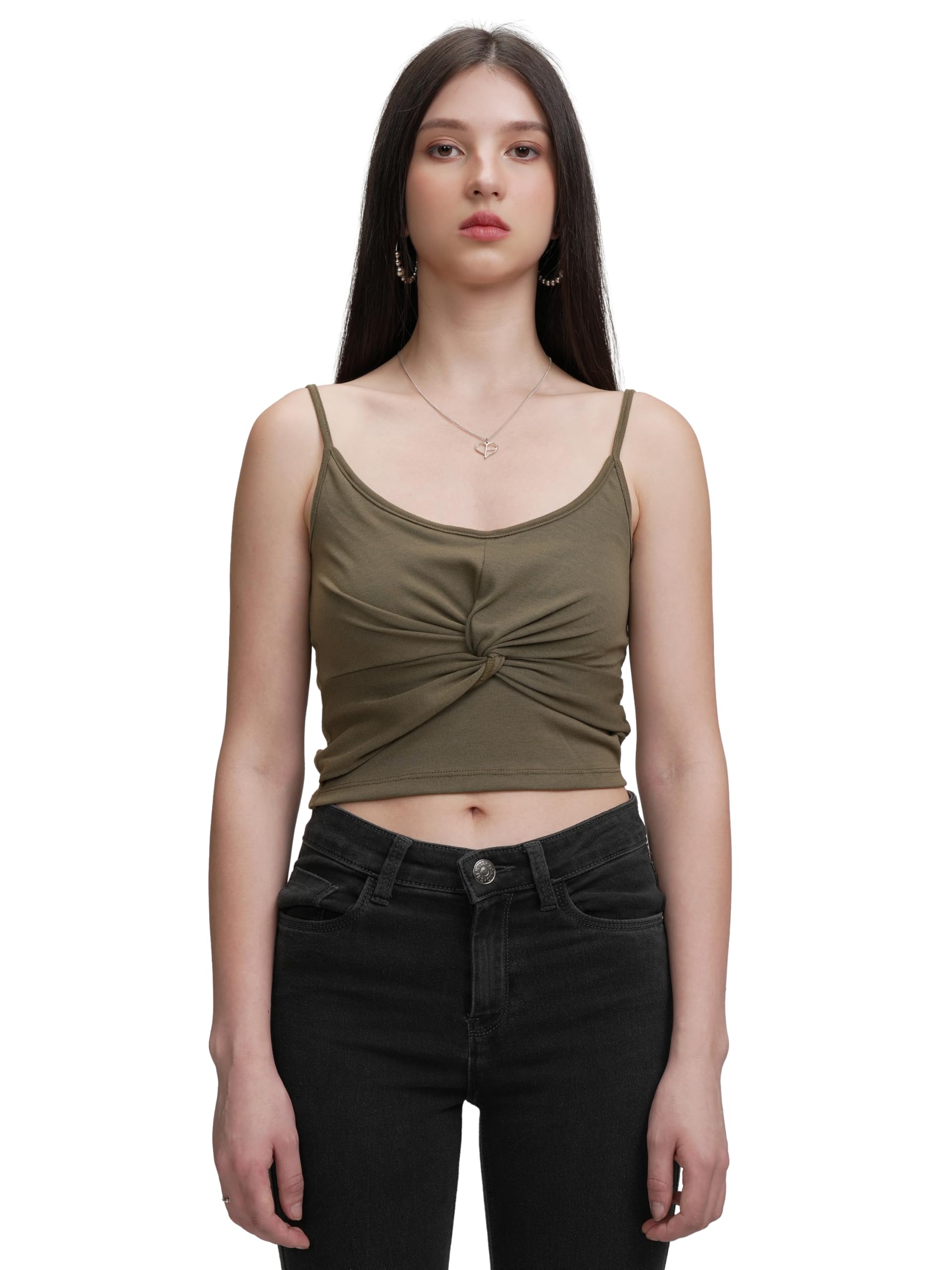 Twisted Crop Top | Strapless & Stylish for a Bold, Trendy Look | Fitted Silhouette | Strapless | Women Top | Top for Women-image-3