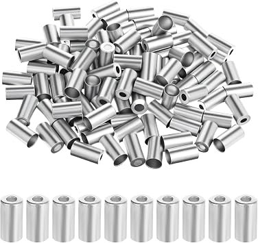 QfwdfcTrenz 100 Pcs 5mm Bike Brake Cable Housing Ferrule End Caps Bicycle Cable End Crimps Caps Bike Shifter Wire Housing Bikes Accessary Part Replacement for Moutain Bicycle Road Bikes Silver