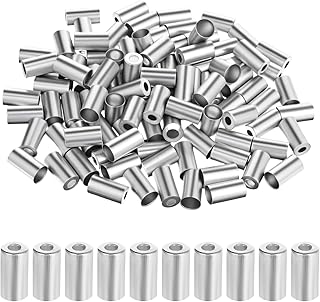 100 Pcs 5mm Bike Brake Cable Housing Ferrule End Caps Bicycle Cable End Crimps Caps Bike Shifter Wire Housing Bikes Accessary Part Replacement for Moutain Bicycle Road Bikes Silver
