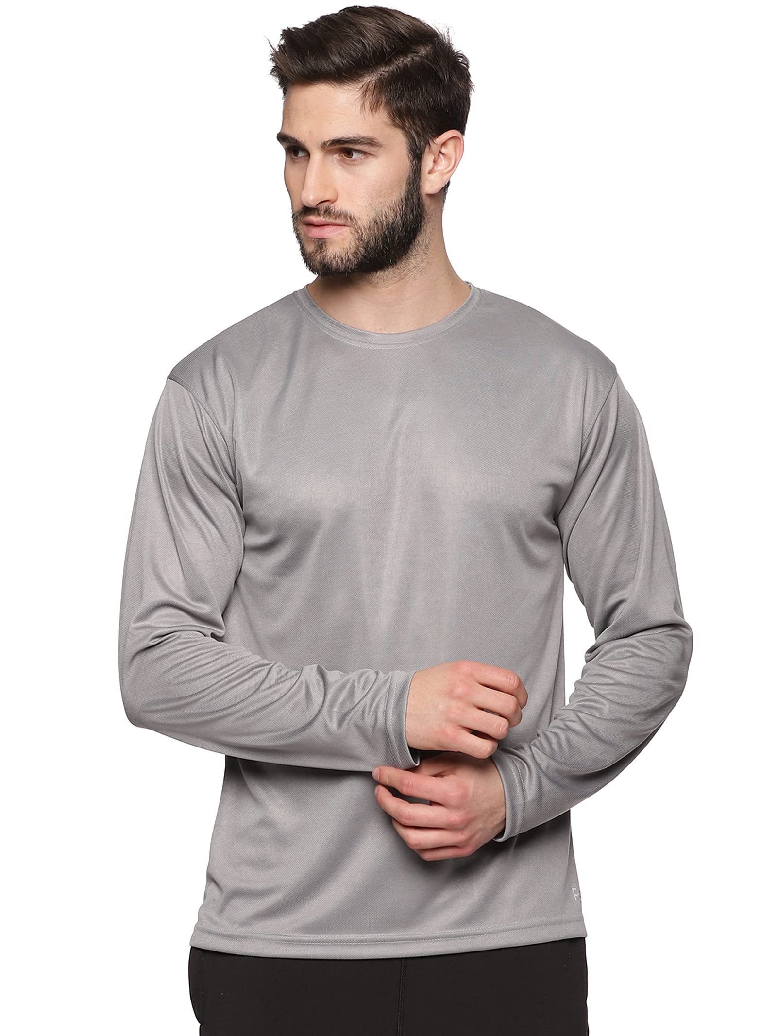 RSO OutfitsMen's Athleisure Full Sleeves Polyester Round Neck T-shirt