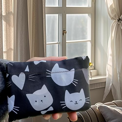 Miniatura 7 de HAPPYHEDI - Bolsas de comestibles plegables y reutilizables, lavables, asas largas, bolsa plegable, resistente a granel