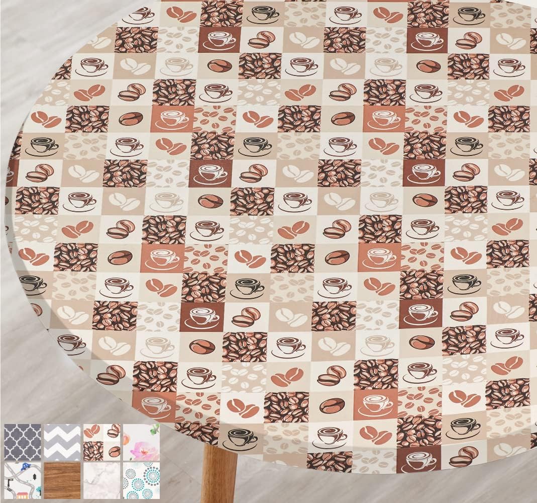 Gorilla Grip Vinyl Oval Tablecloth, Fitted Elastic Edge