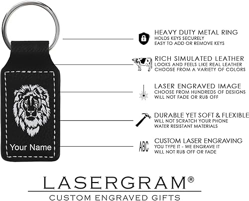 Miniatura 5 de LaserGram Llavero rectangular, esgrima, grabado personalizado incluido
