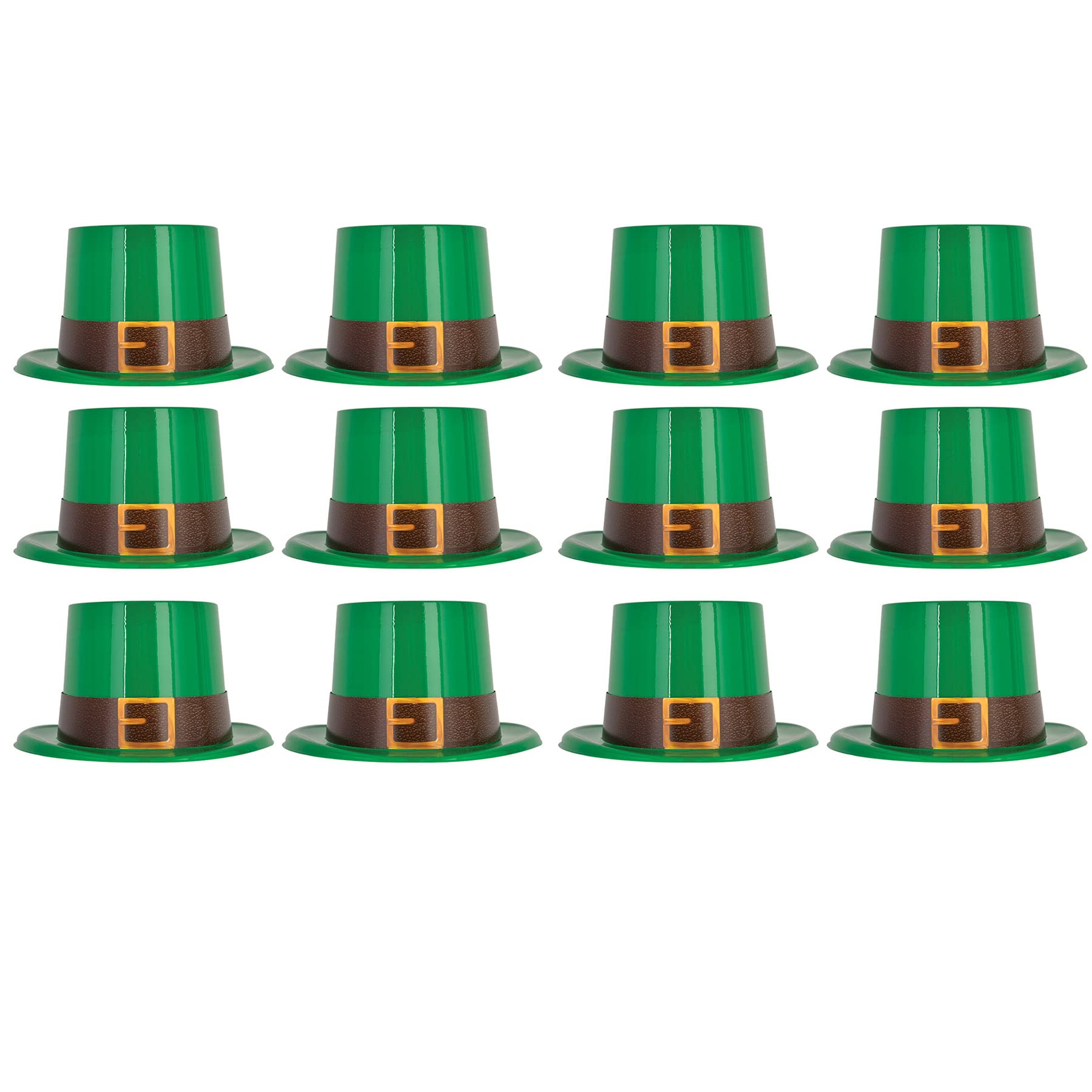 Beistle 30039 Leprechaun top hat, Plastic Paper, Green/Black/Gold