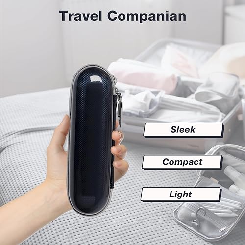 Vista 6 de Nincha Funda rígida para cepillo de dientes eléctrico EVA, impermeable, a prueba de golpes, resistente a la humedad, tamaño grande para Oral-B iO