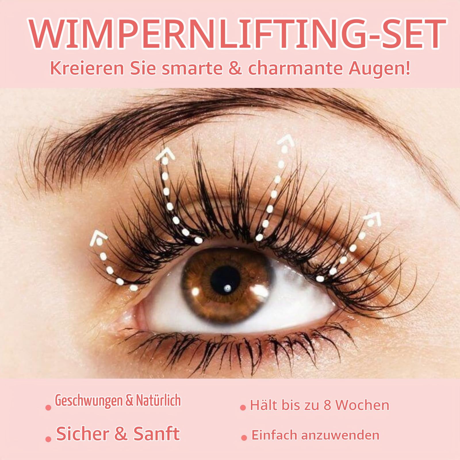 Wimpern Perming Kit,Lash Lifting Set Wimpernlifting Set Lash Lift Wimpern Curling Wimpernlaminierung Set Professionell Wimpernverlängerung Kit Lange andauernd, für Zuhause/Salon