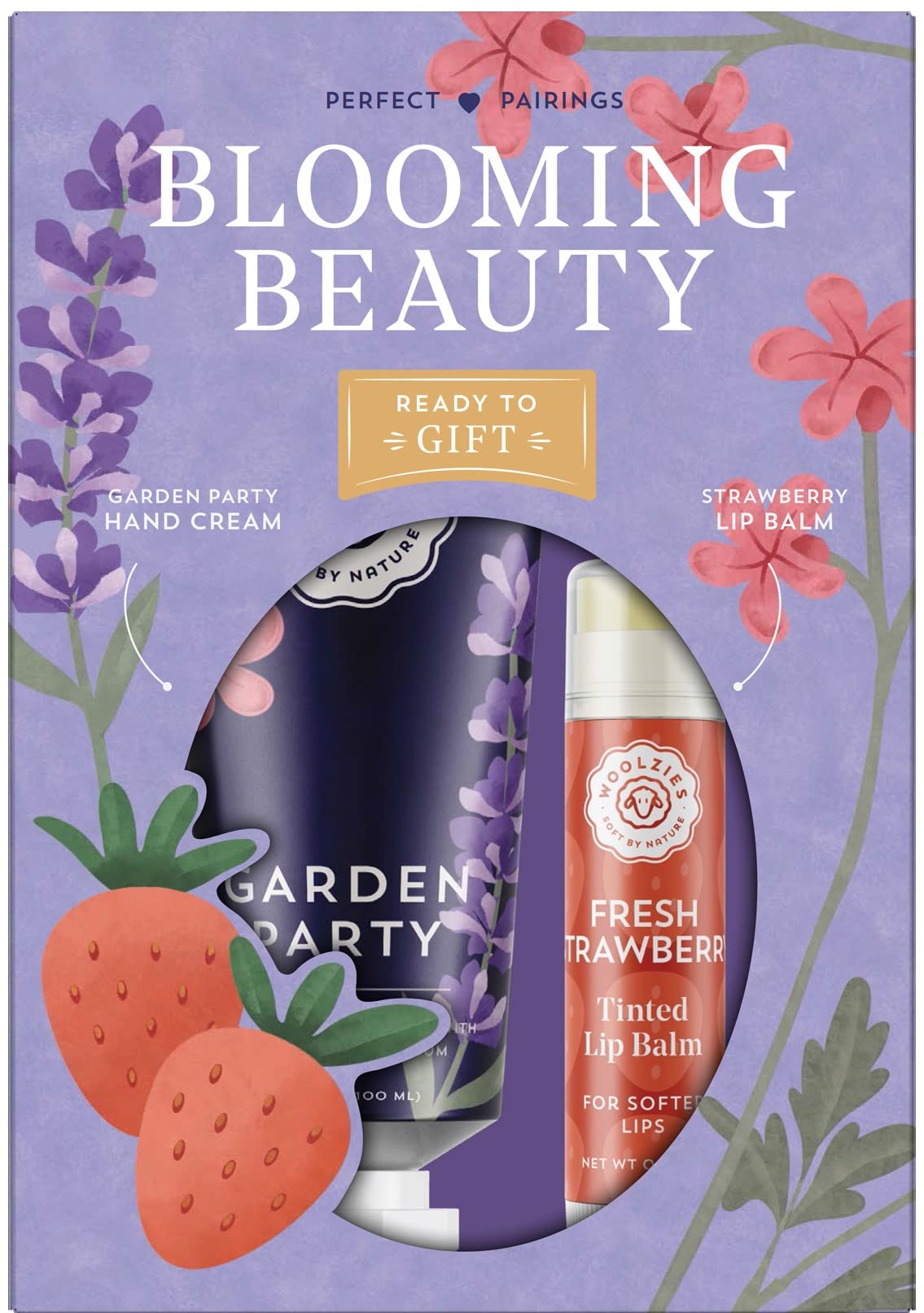 Woolzies Hand Cream & Lip Balm Set | Everyday Essentials Ready to Gift Set (Blooming Beauty)