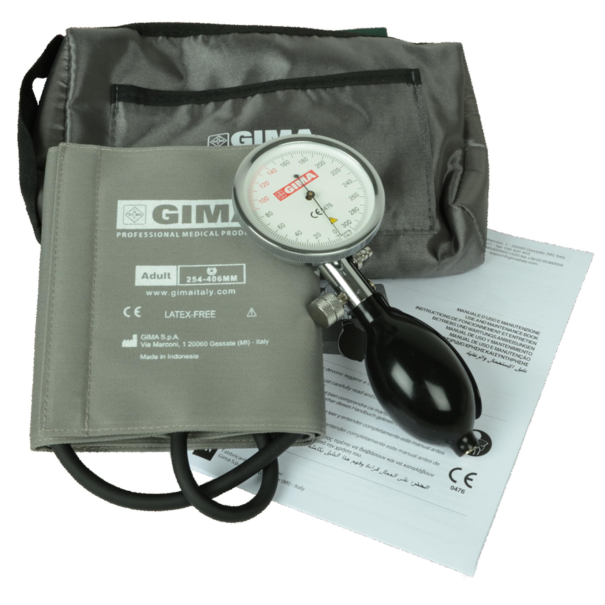 Gima 32729 Sfigmo Sirio per Adulti, Bracciale, Grigio