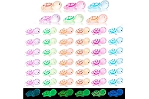 Light Up Your Mini World with 50Pcs Mini Luminous Turtles