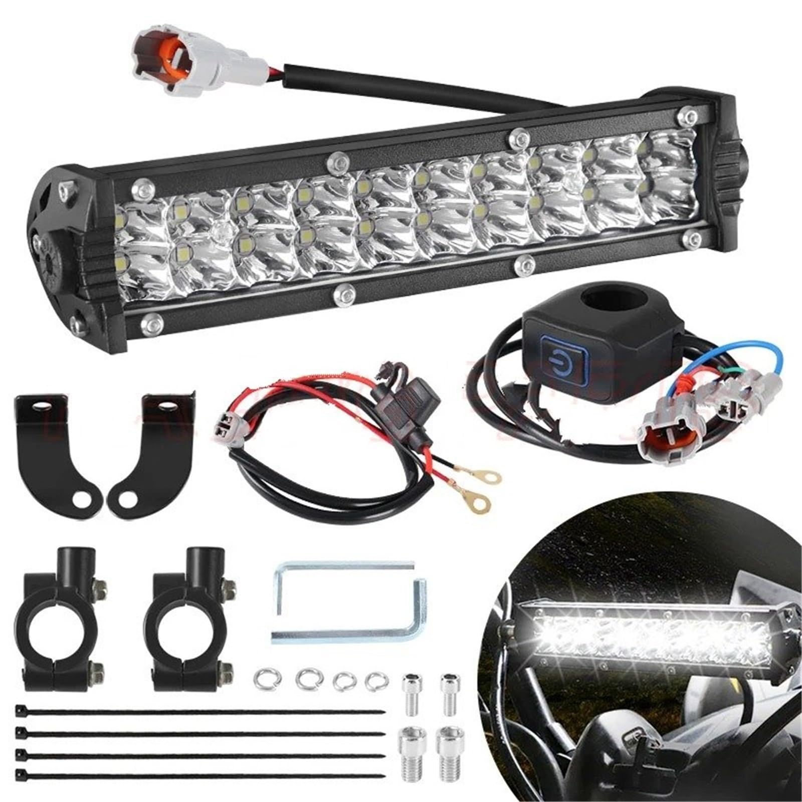 Moto Fari Stradali Spot Light Beam Per Faro Anteriore A LED Per Moto Per Cross CRF250F CRF110 TTR110 YZF450