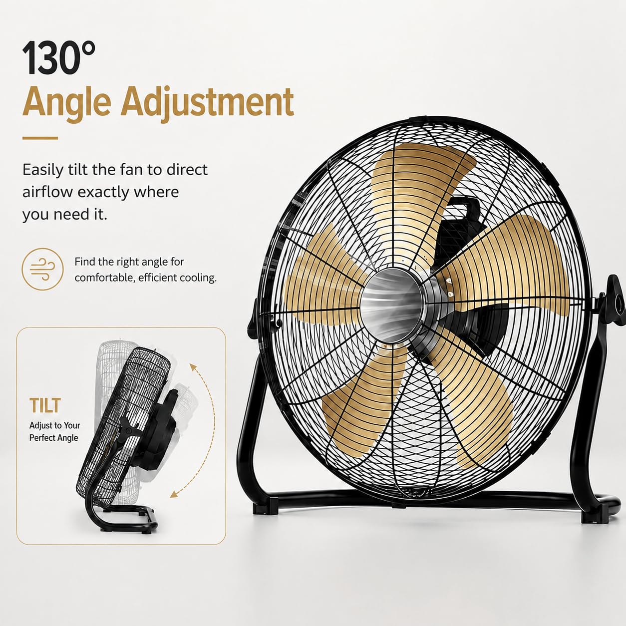 Ventilador industrial de metal, silencioso de alta velocidad de 4000 CFM