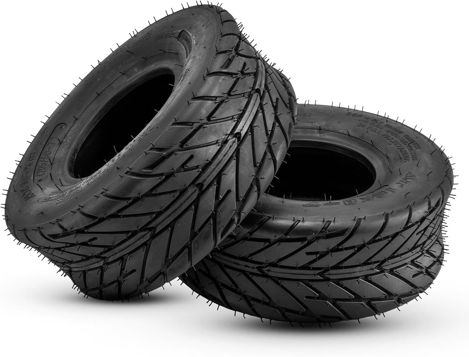 PHILTOP ATV/UTV TIRE, 16x8-7 Tire 4 Ply, 2x ATV Tire for Go Kart, Racing, Four Wheeler, Quad, Street Mud Sand Trail Off Road Tires