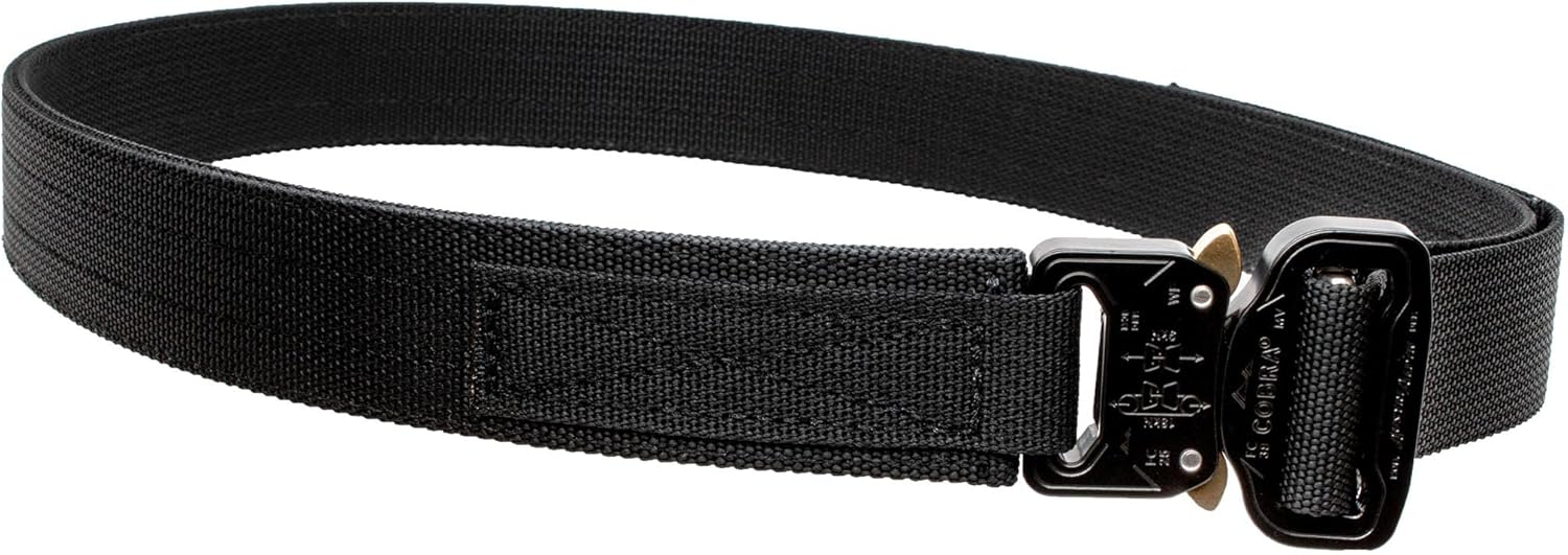 CYA Supply Co. Hybrid EDC Belt 1.5" Black Nylon with COBRA® Buckles by AUSTRIALPIN