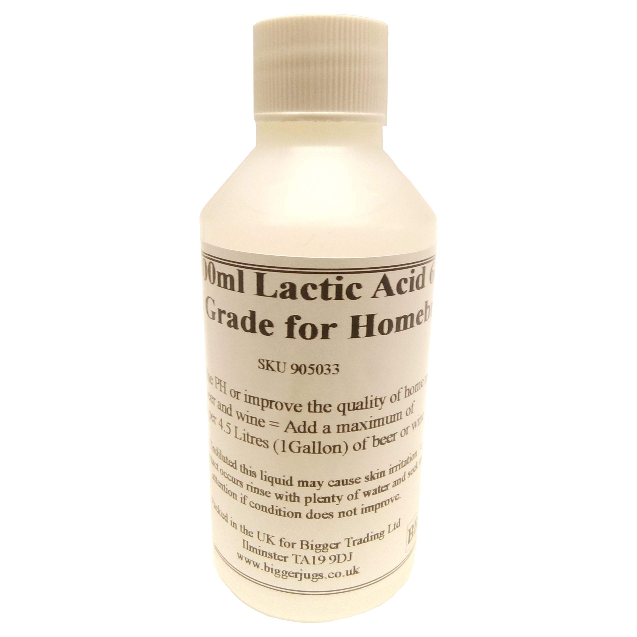 Bigger Jugs Lactic Acid 100ml Bottle 60% Solution Food Grade for Homebrew Use