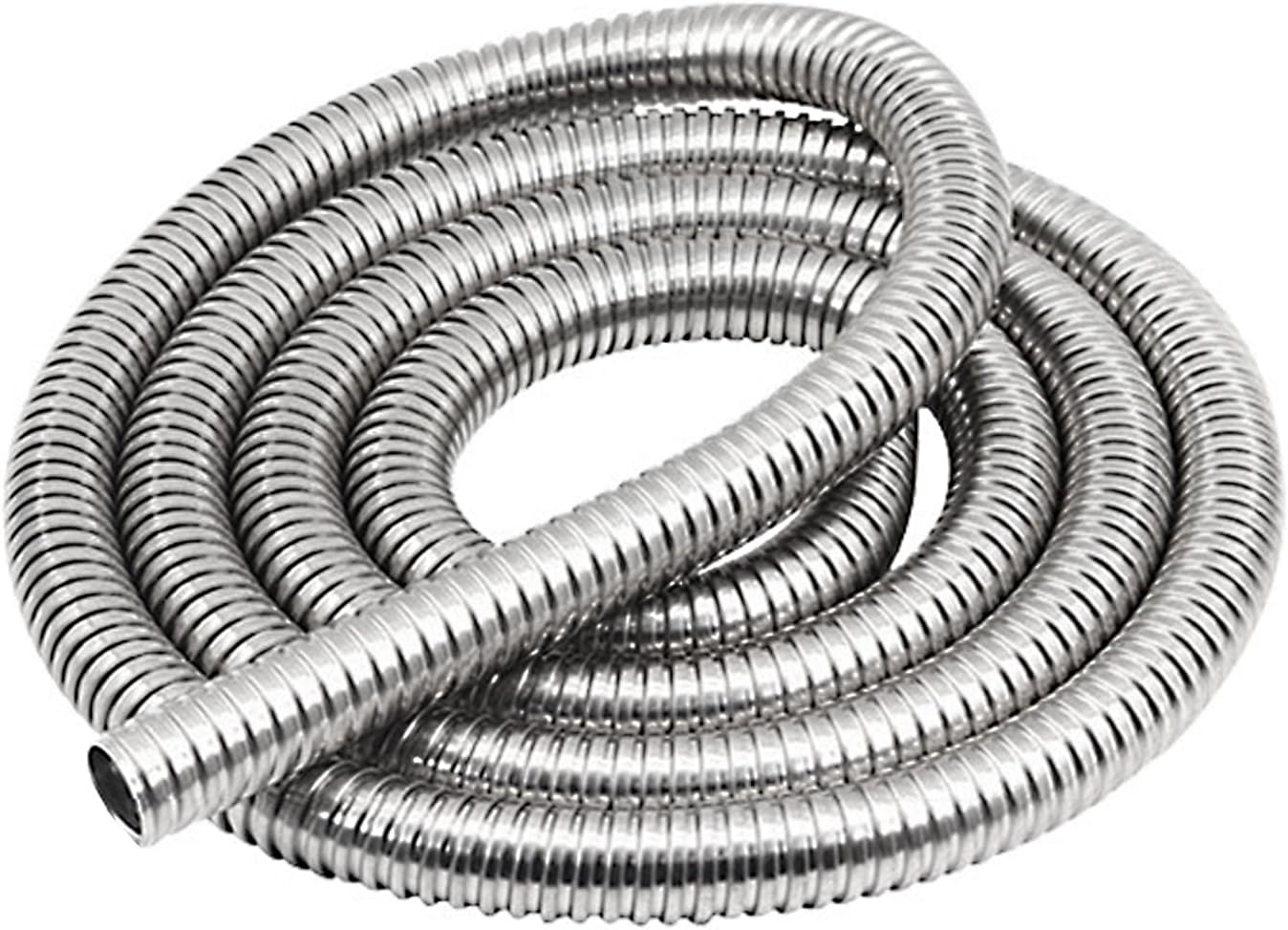 Universal Exhaust Flex Pipe, Double-Layer Stainless Steel Flex Tube, 1.8 m (72") Length, 51 mm (2") Inner Diameter (51mm)