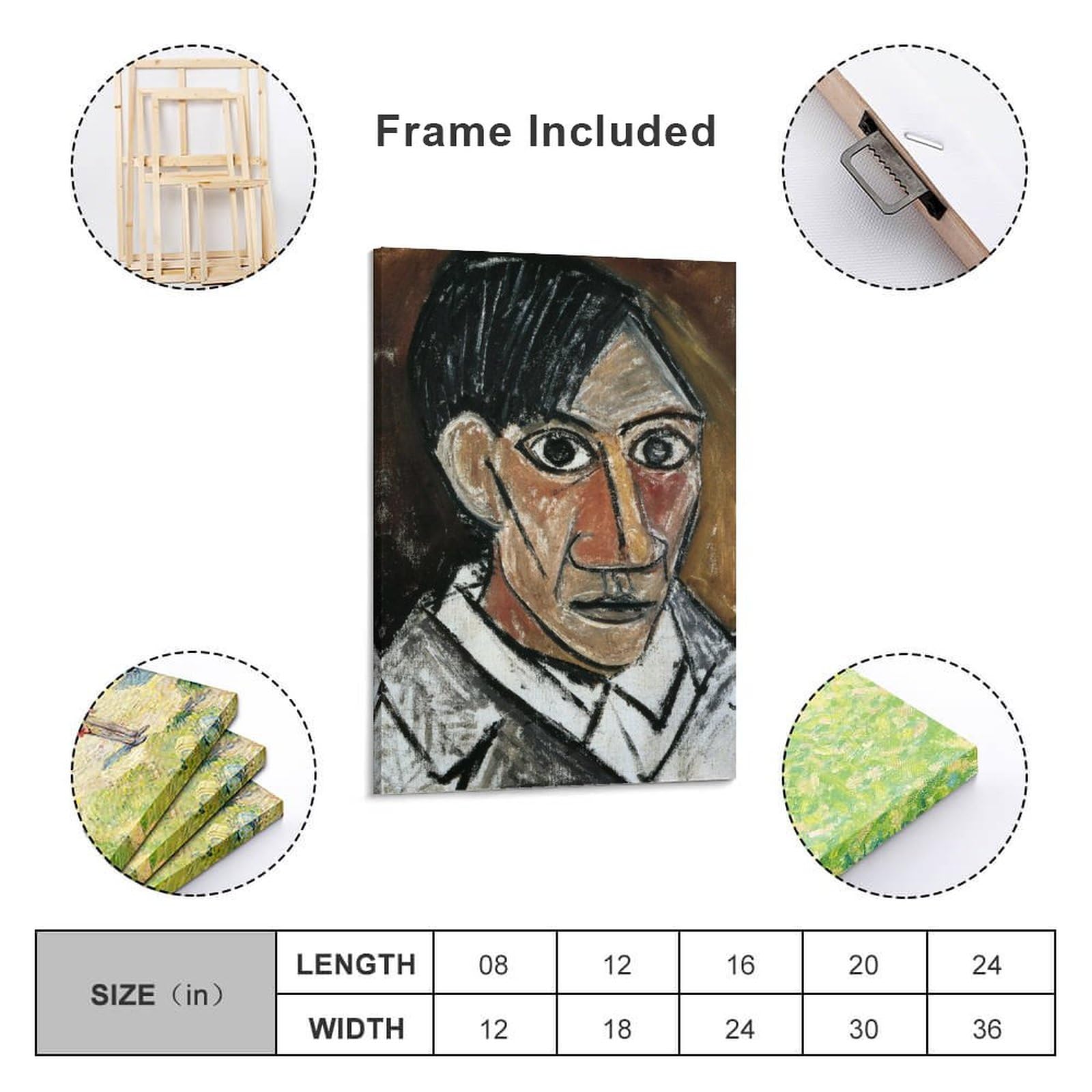 Amazon.co.jp: パブロ・ピカソ Pablo Picasso 《自画像 1907