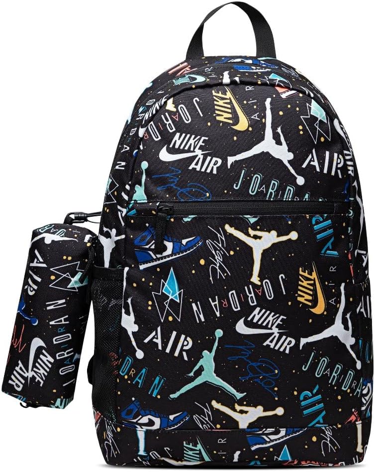 JORDAN 9B0503-F69 Multicolour Backpack and Pencil Case Set Air School ...