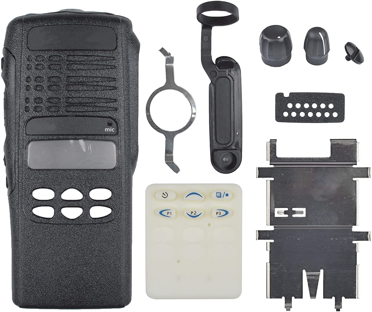 Amasu Limited Keypad Housing Case Front Cover Compatible with HT1250 Radio-Black