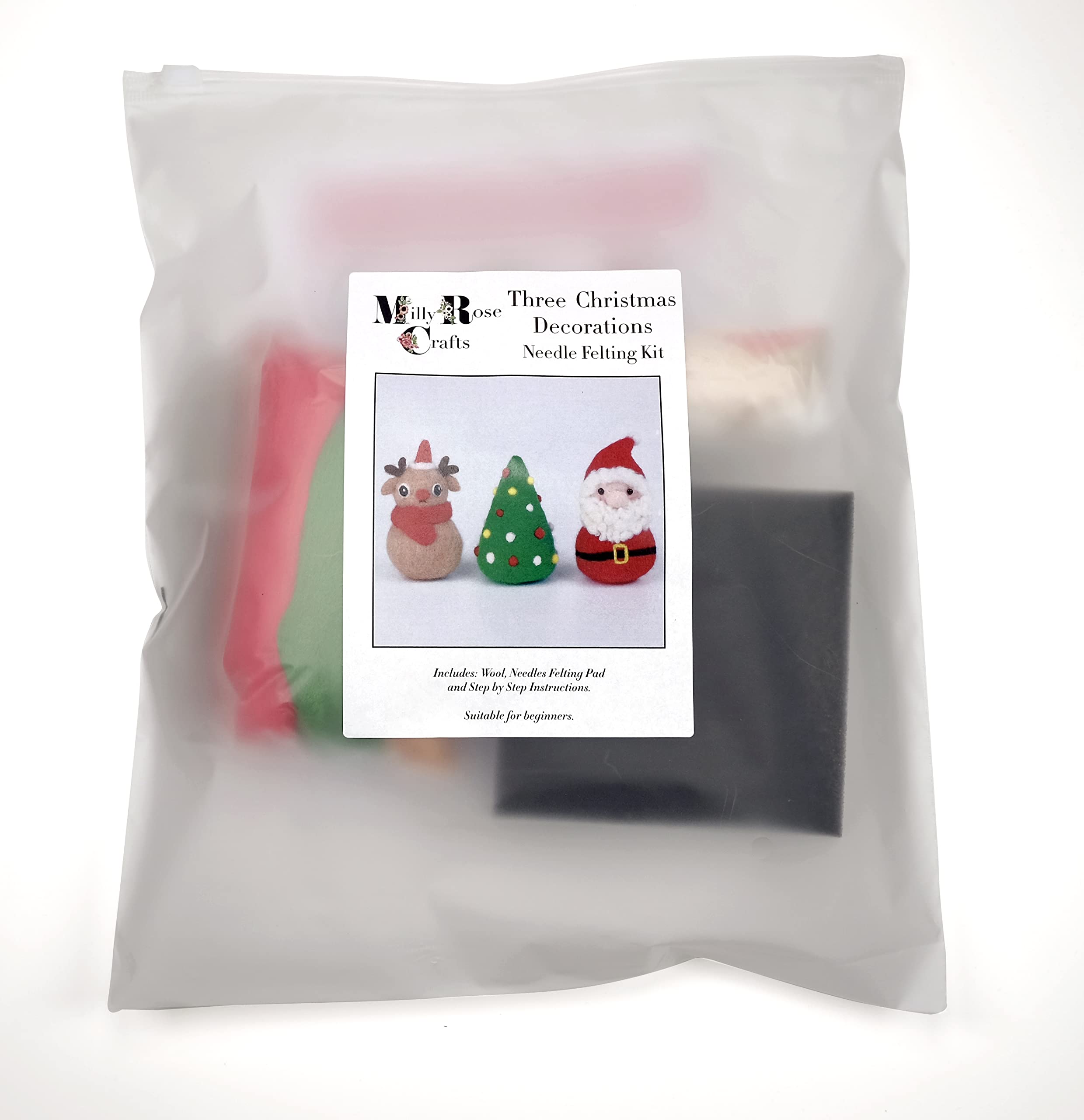 Lot De 3 Kits De Couture Et Feutrage De Noël - Guirlande - Neufs