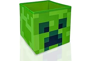 Minecraft Creeper Storage Bin: Organize with the Iconic Green Mob!
