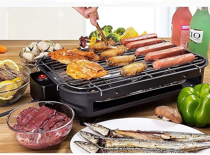 Parrilla Eléctrica Multifuncional Barbacoa Sin Humo Teppanyaki 220V miniatura 2