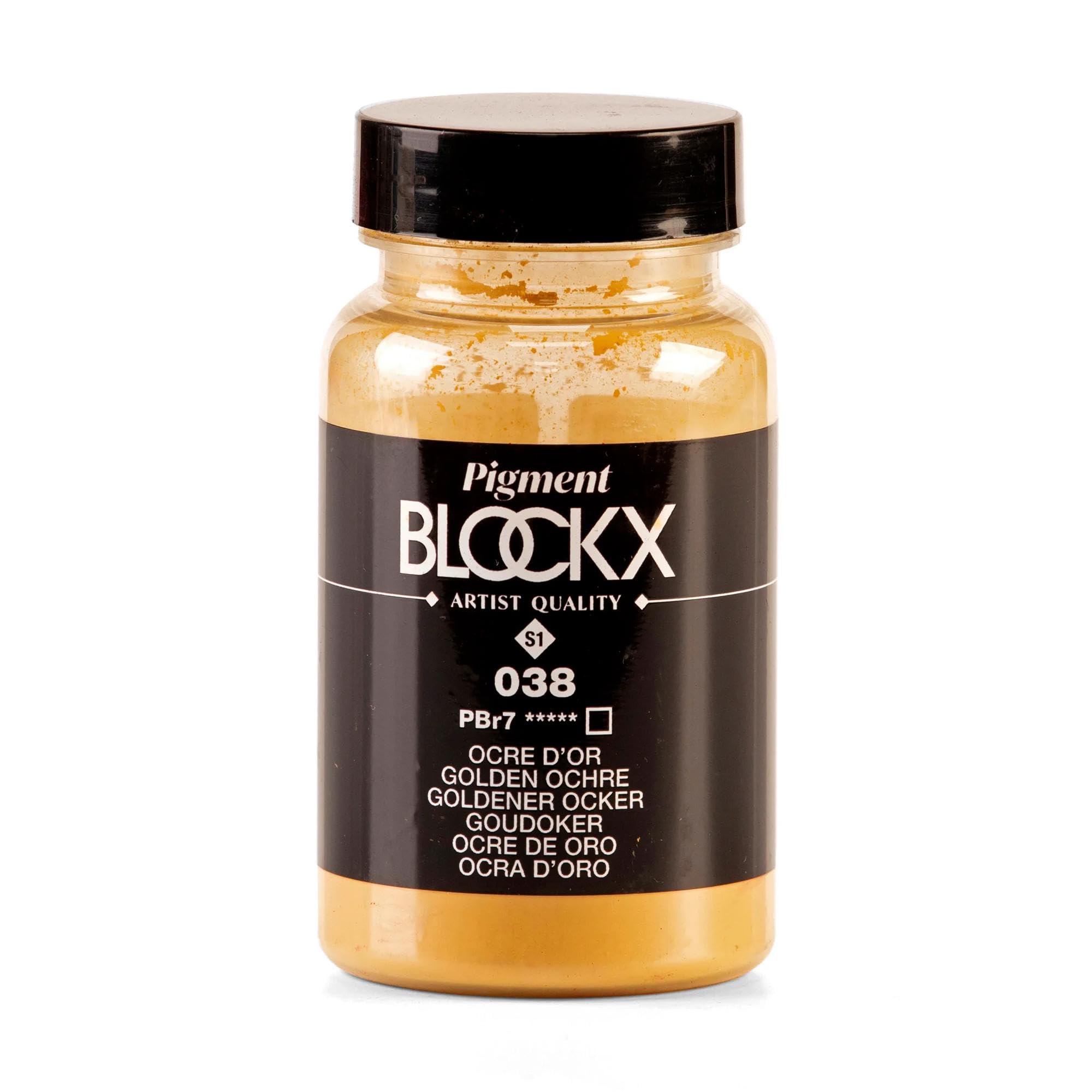 Blockx - 51038BXC - Pigment poudre - Ocre d'Or - PBr7 - Pot