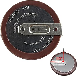 OEM VL2020 - Rechargeable Battery - Lithium Coin 3V 90 Degree Tab