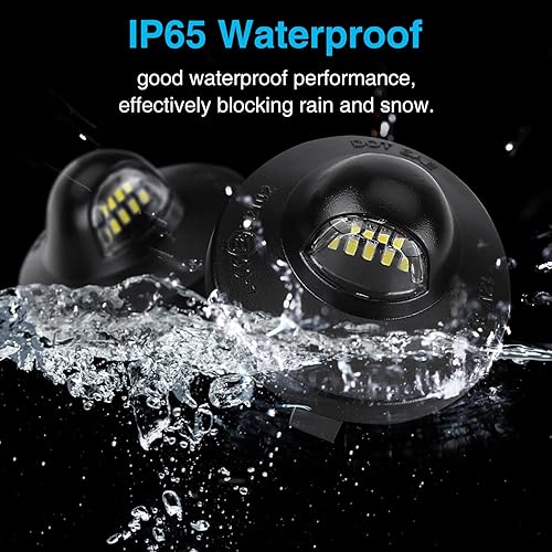 Miniatura 4 de POTSCP Luces LED de matrícula compatibles con Ford F150F250F350 Truck Pickup Tag Lamp Assembly Car Modification Parts - Repuesto de fabricante