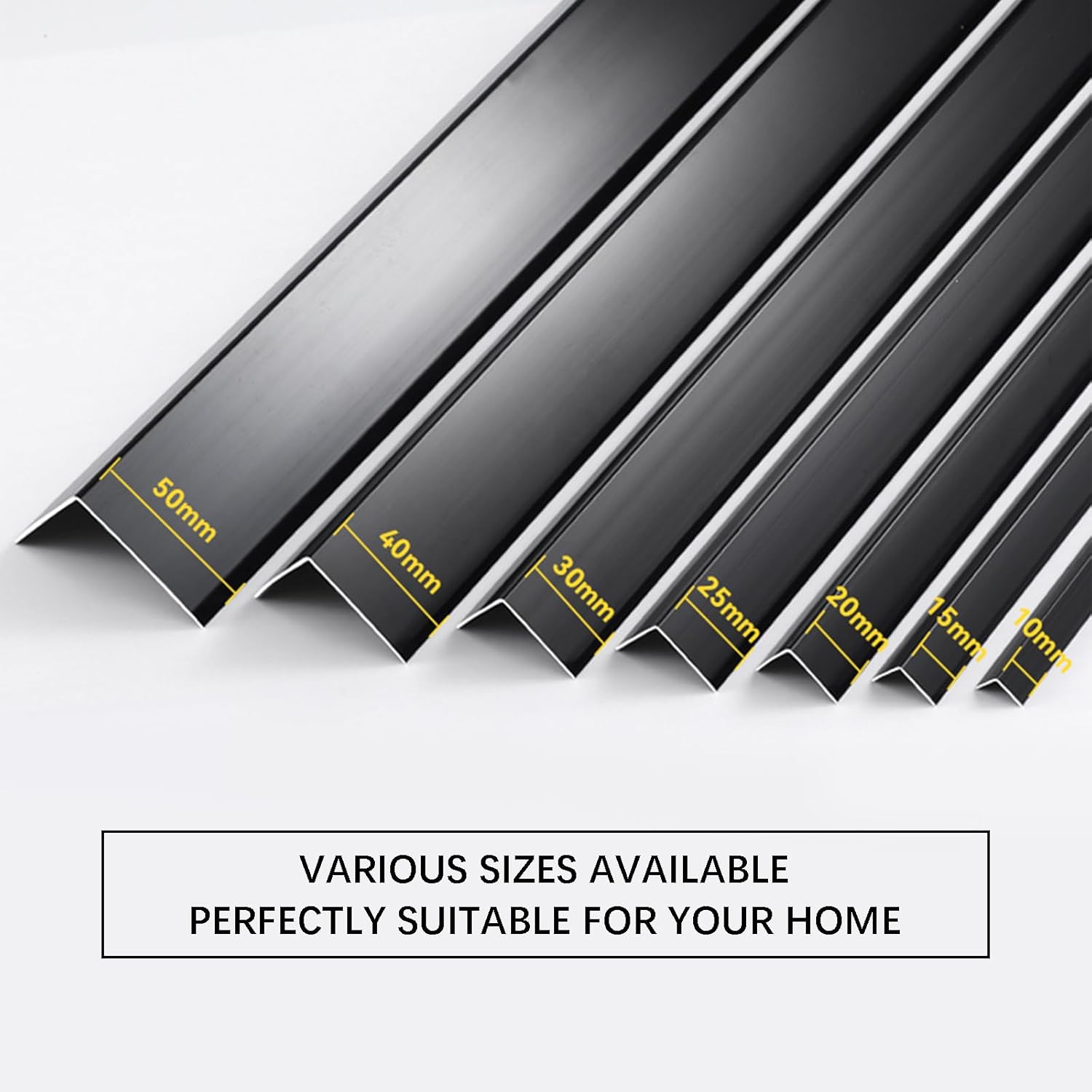 Aluminum L Molding Wall Corner Guard Corner Protector Width 50x50mm Length 300mm Aluminum Edge Trim for Wall Door Frame Tile Edge - Stylish and Durable Wall Protection (Rose Gold, 8pcs)