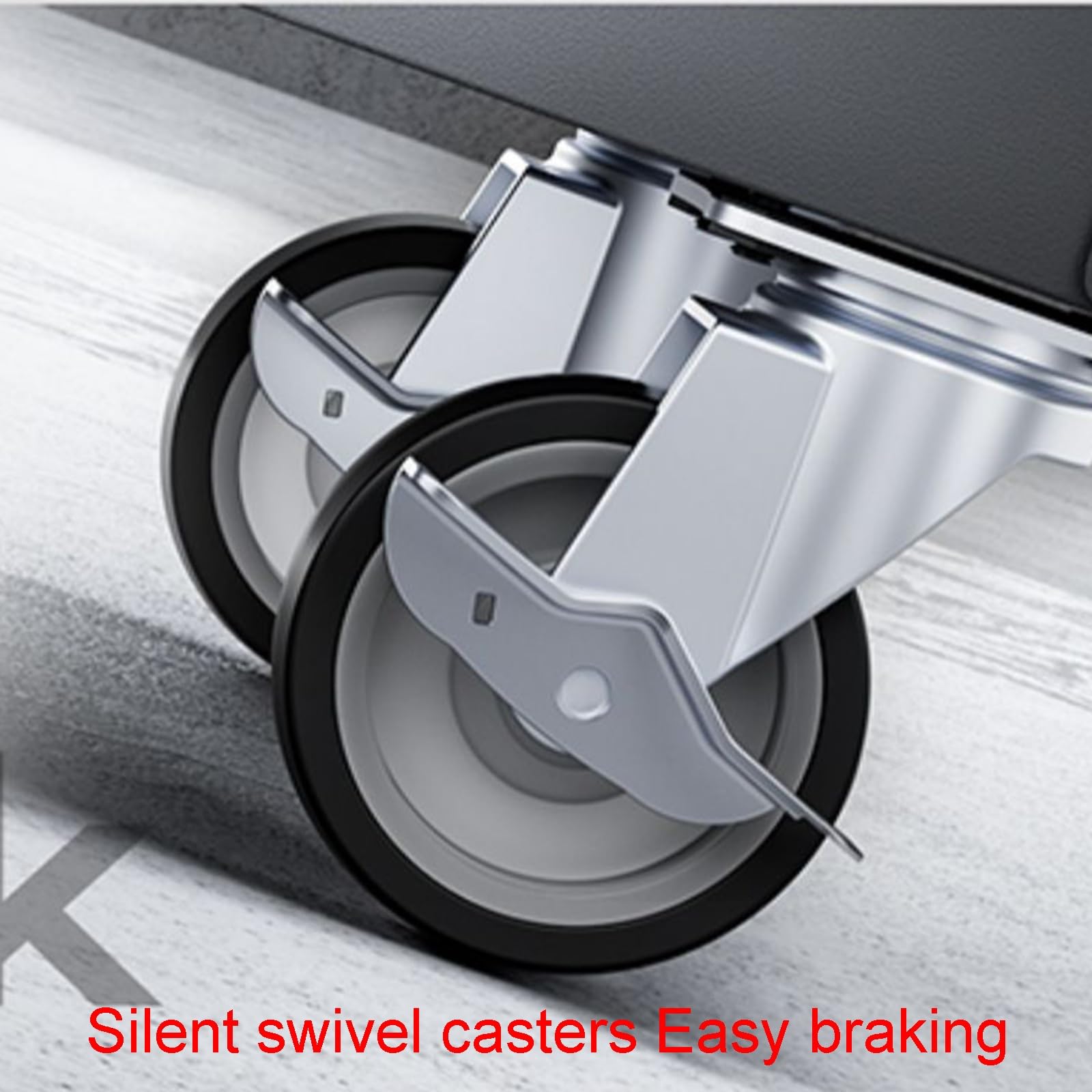 Carro de herramientas ergonómico para taller con freno silencioso, ruedas giratorias, cajas de herramientas extraíbles, tuercas integradas, diseño resistente, capacidad de carga de 300 kg, ideal para