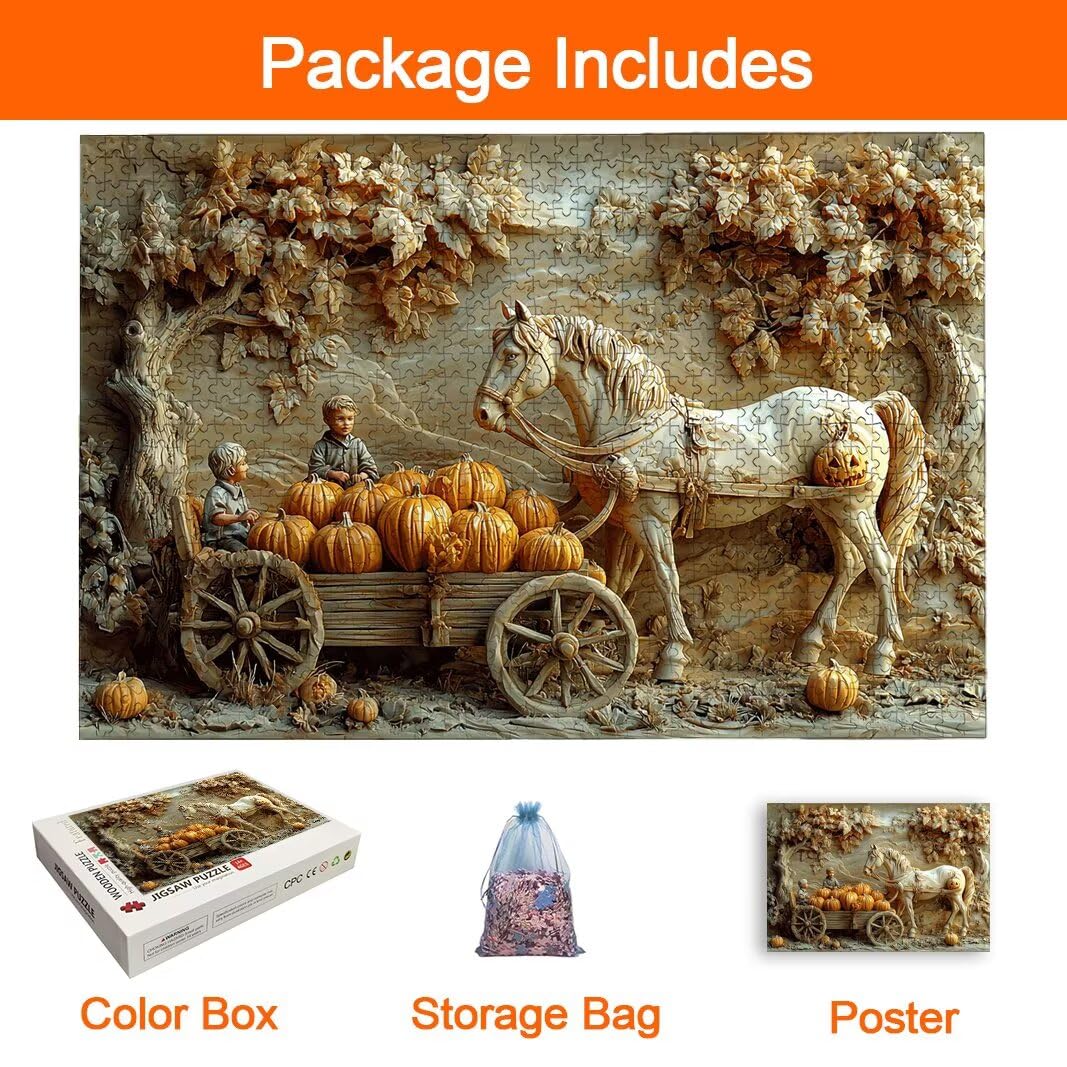 Puzzle 2000 Pezzi, Puzzle Cavallo, Misura: 100x71cm, Regalo Donna -8759