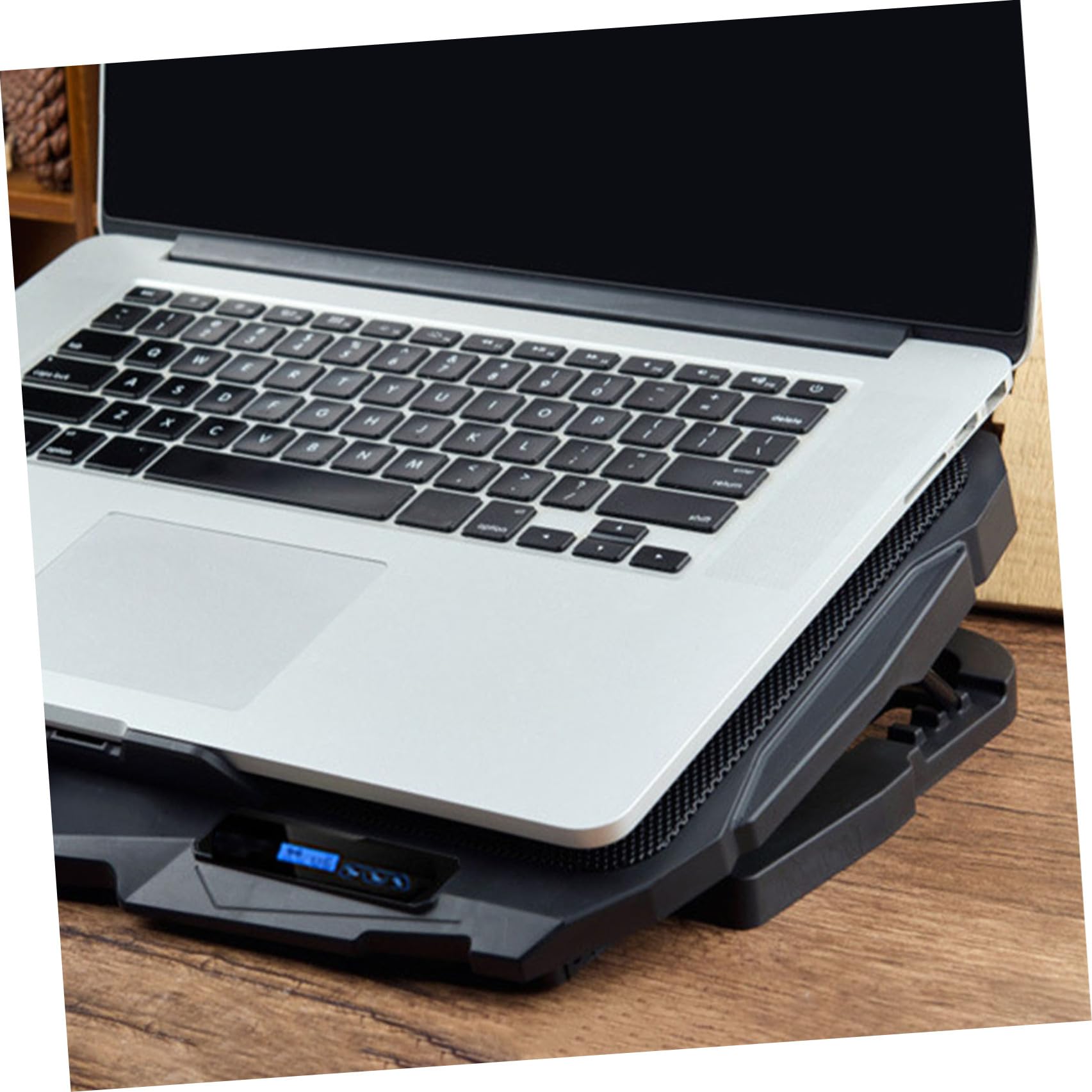 Supporto Portatile per Laptop Sistema di Raffreddamento per Notebook in Rame, Base di Raffreddamento Portatile Silenziosa 4 Ventole per Vacanze Estive