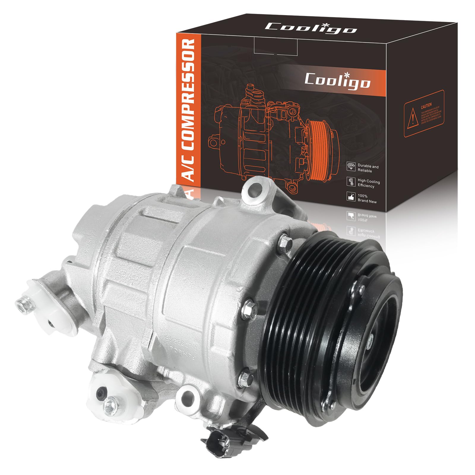 AC Compressor with Clutch Fit for Ford Police Interceptor Utility 2013-201