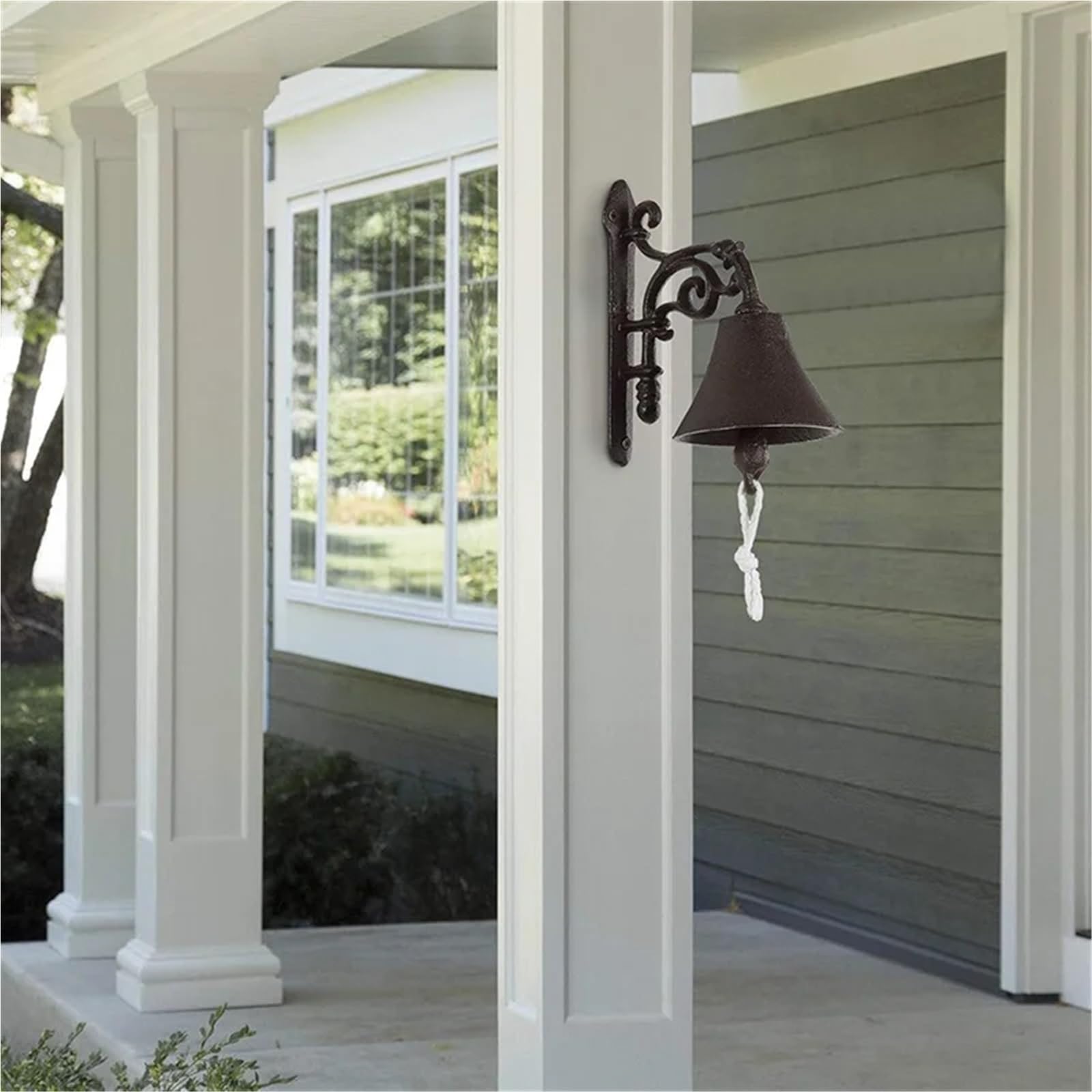 Campana de cena al aire libre montada en la pared hierro fundido para Decoración | Puerta de metal for campanas decorativas exteriores de casa de campo