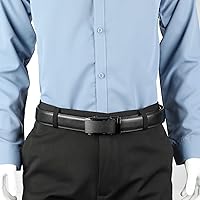 Vista 4 de Lavemi - Cinturón de cuero con hebilla automática, con elegante caja de regalo