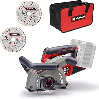 Einhell Professional Cordless Wall Chaser with Dust Extractor 36V PXC, 1500 W, 30mm Cutting Width, 30mm Max Cutting Depth, 2 x Diamond Cutting Discs, Without Battery TP-MA 36/30 Li BL Wall Liner