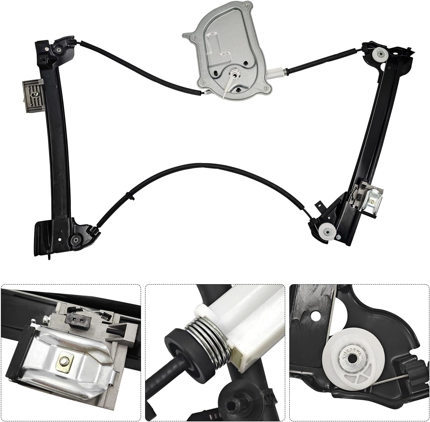 1Y0837461F Front Left Driver Side Power Window Regulator Replacement for VW Volkswagen Beetle Convertible 2003-2010, 1Y0837461B (Front Left)