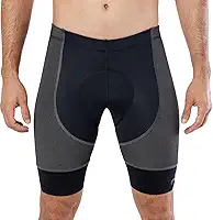 Bermuda De Ciclismo Cycle7 Masculina Elite Carbon Gel 140d