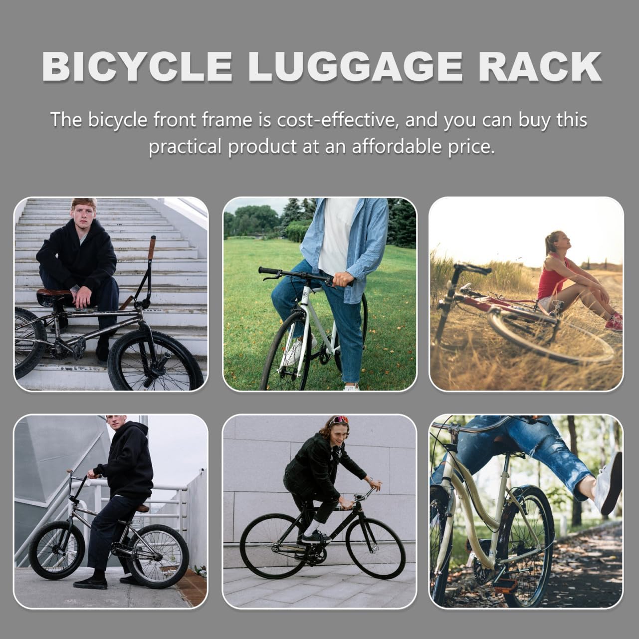 Alloy Bike Front Rack for Mountain Lightweight and Cargo Holder for Easy Storage and Transport and Accessories
