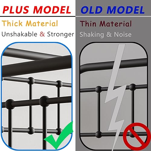 Miniatura 19 de Anwick Marco de sofá cama de metal de tamaño individual con nido, camas de día con nido extraíble, sofá cama de plataforma con soporte de listones