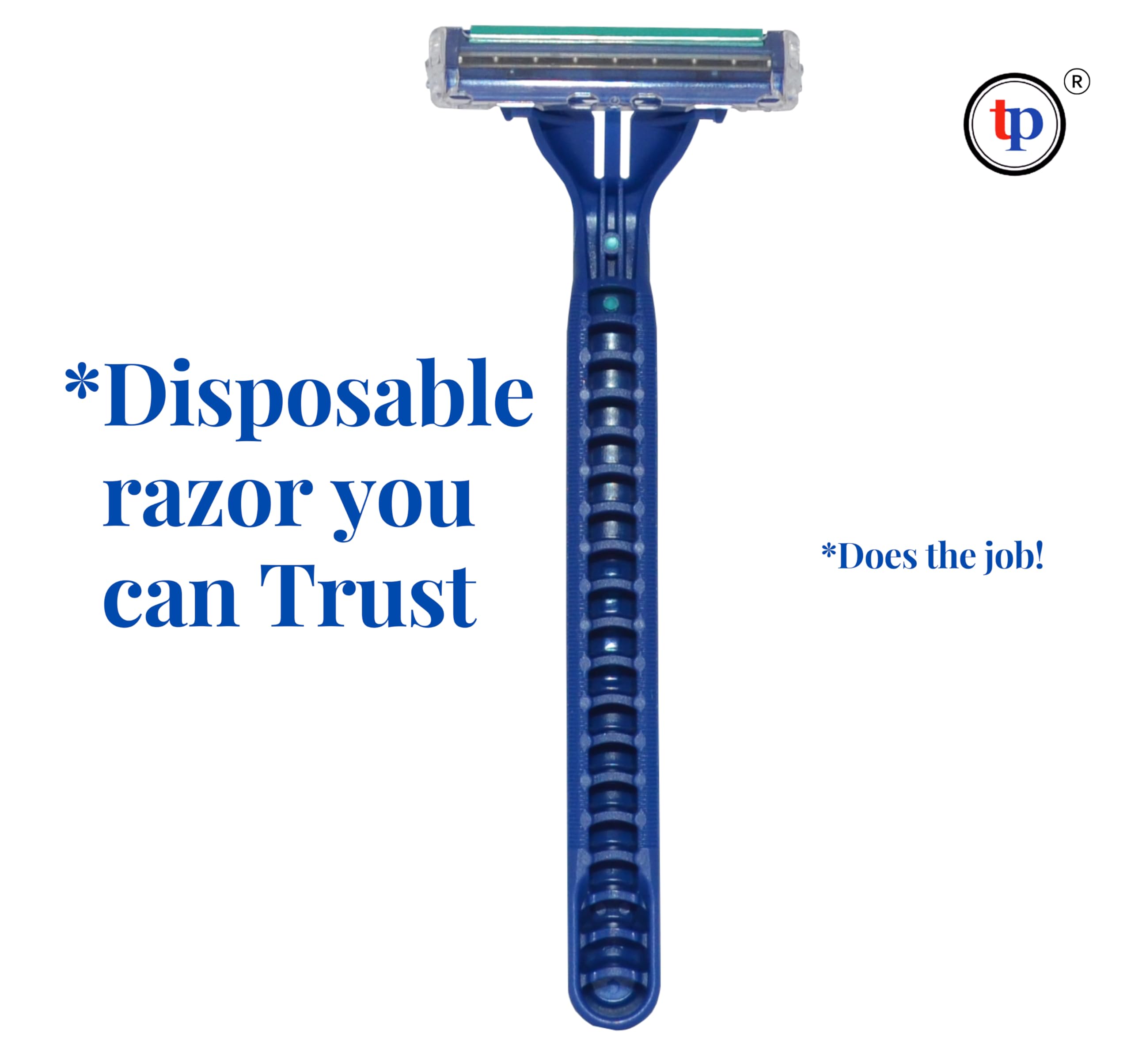 TradeProvider® Men’s Disposable Razors (8 pack) - Double Blade Chrome Coated Sharp Blades for Men & Women Facial Hair Removal - Image 3