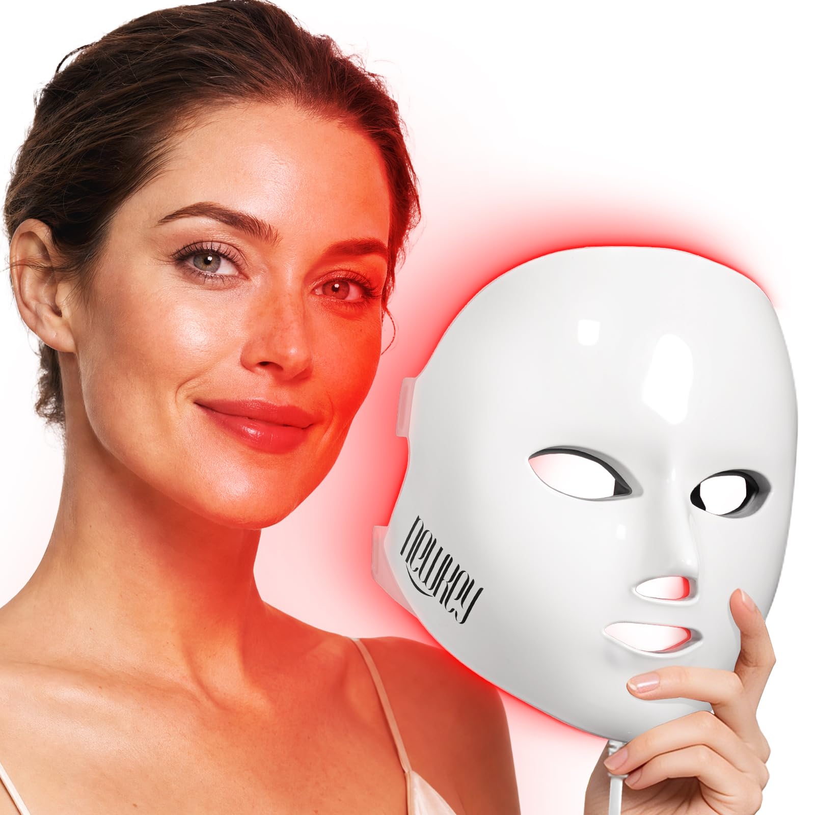 Amazon.com: NEWKEY 4D LED Red Light Therapy Mask for Face Skin