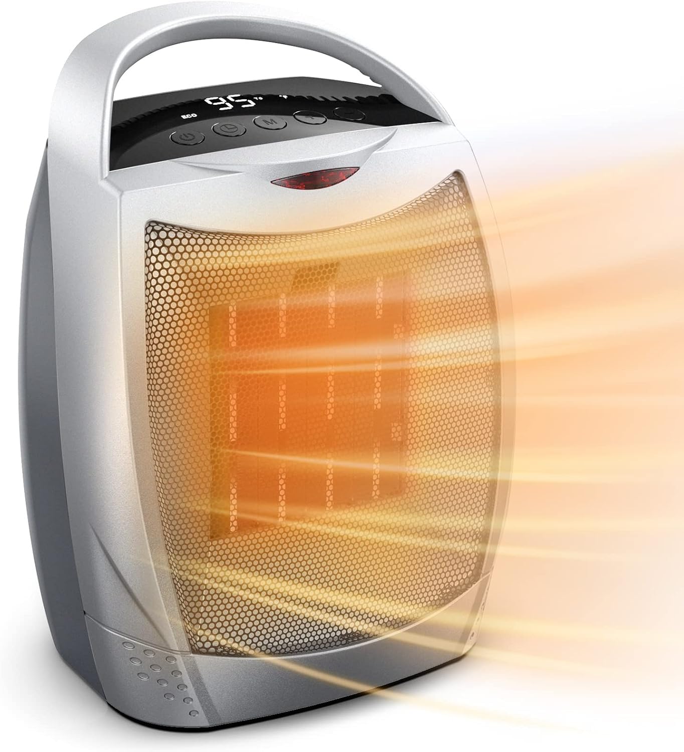 GiveBest Portable Space Heater, 1500W Personal Electric Heater with Timer, 4 Modes Quiet Desk Heater, Overheating & Tip-Over Protection 1s Fast Heating Small Heater for Indoor Use