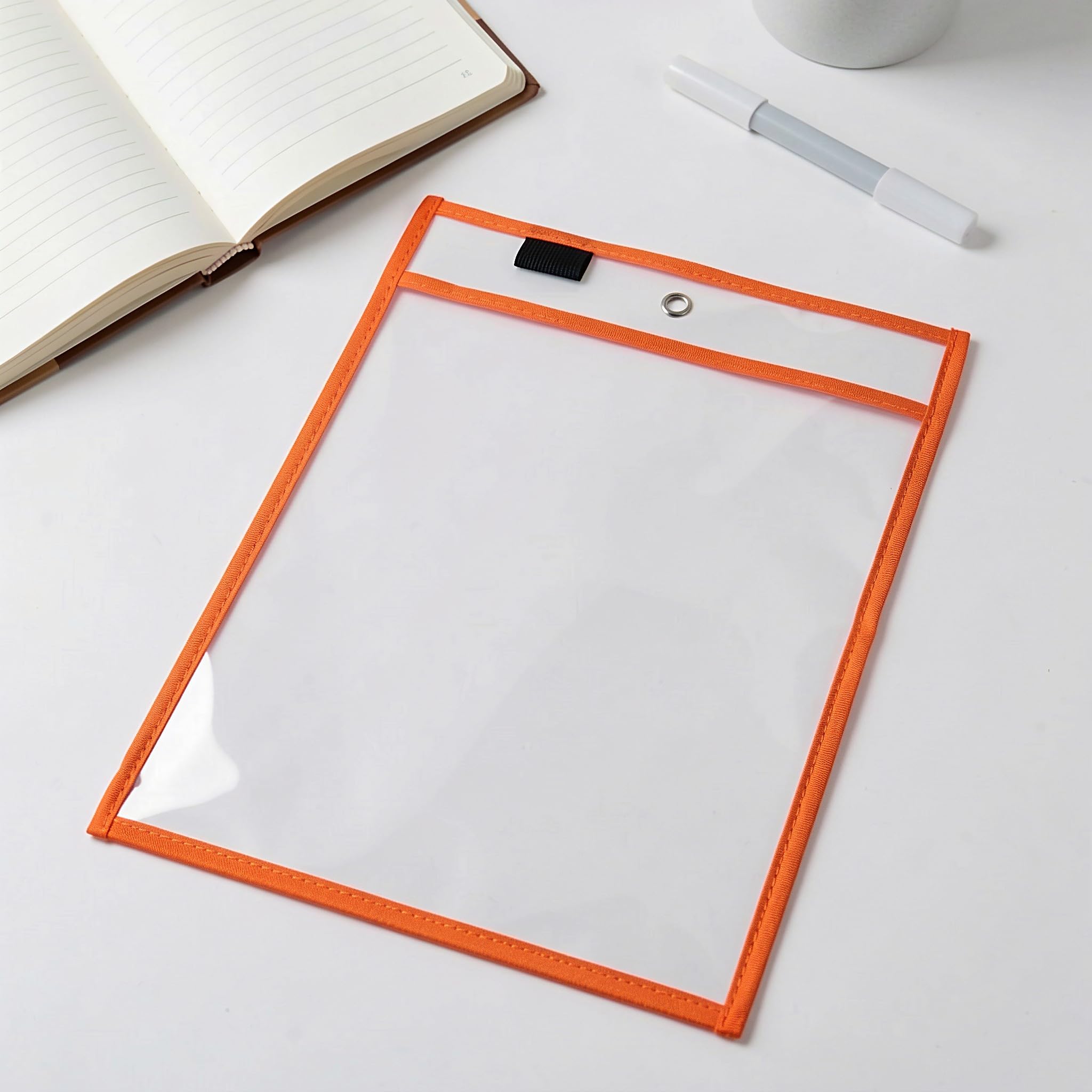 Zerodeko Paquete de 15 fundas para documentos borrables en seco, color