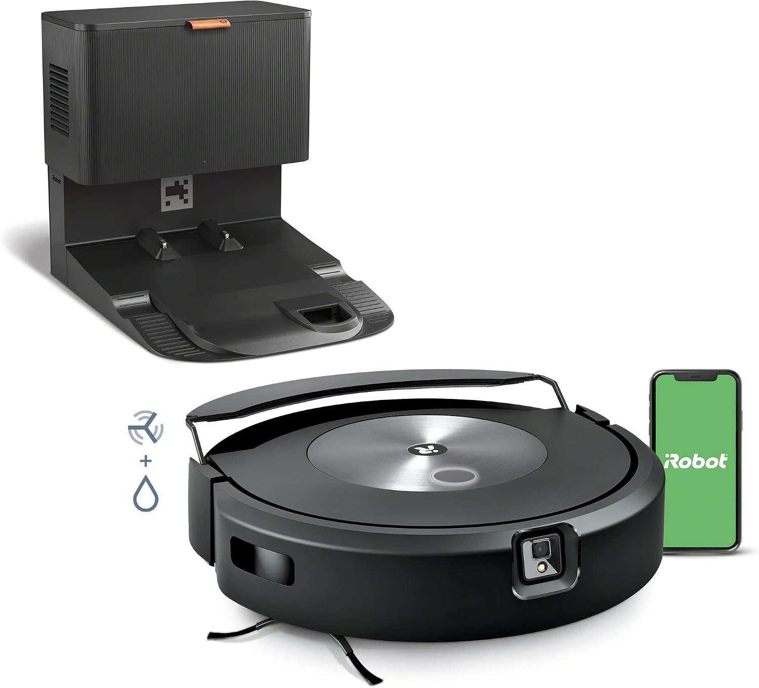 Refurbished iRobot Roomba Combo J7+ Paired with Alexa or Google Assistant Robot Vacuum and Mop | Alexa and Google Assistant support