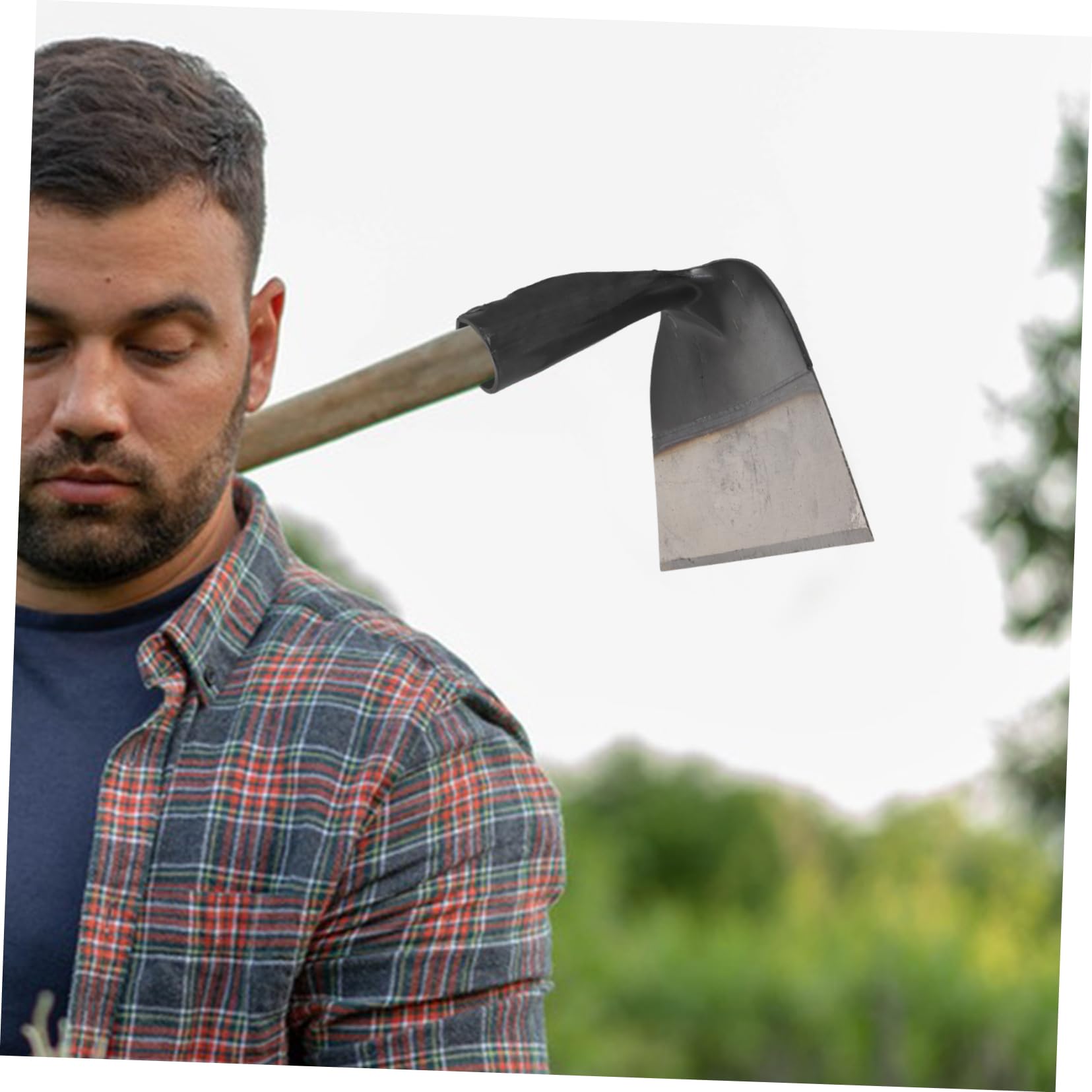 Cabeza de Azada de Jardín de Acero, Herramienta Multiusos | Suelo en Jardinería y Huertos, Resistente Deformación, Útil para Excavar y Desherbar