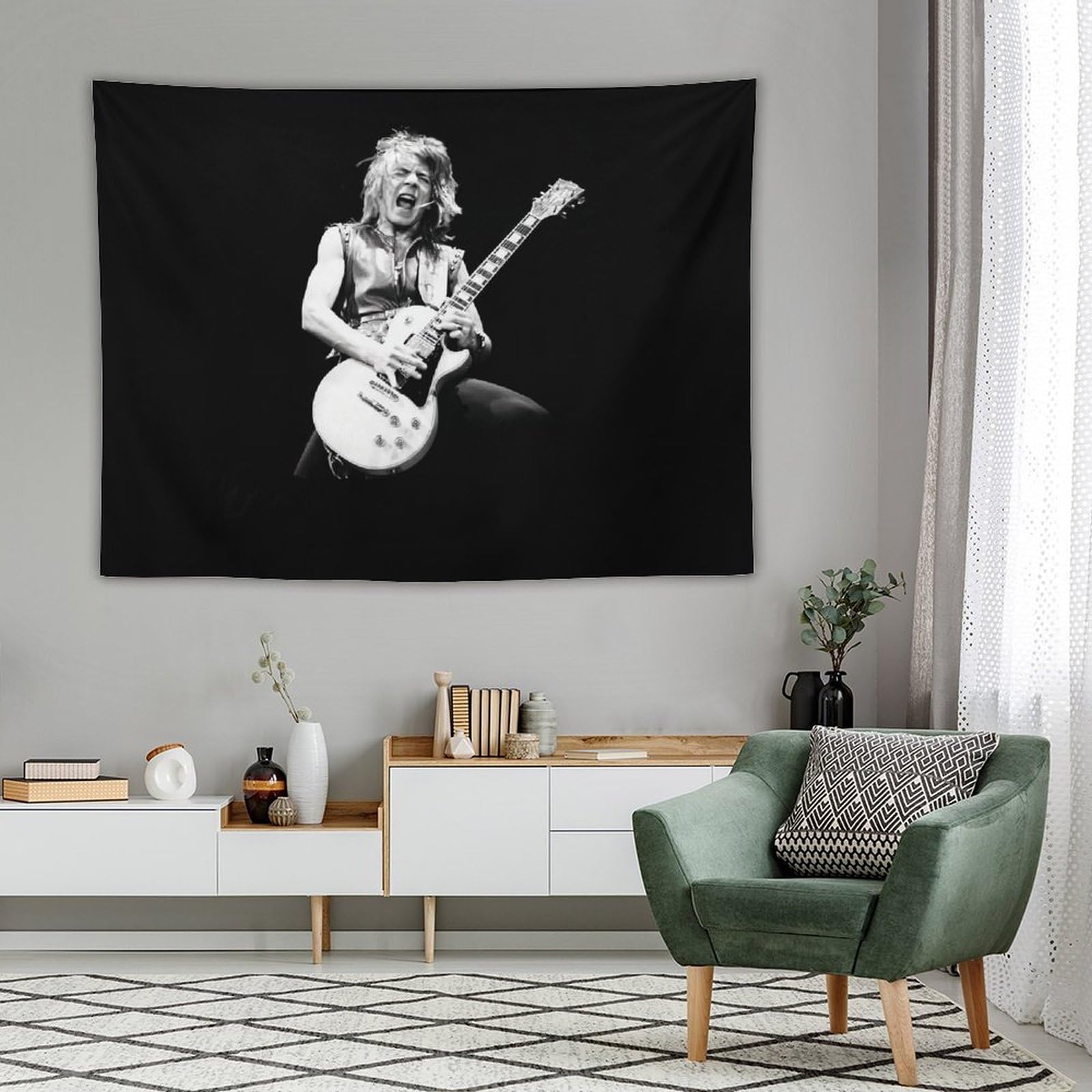 Amazon.co.jp: タペストリー 壁掛け布 Randy Rhoads ランディ ローズ
