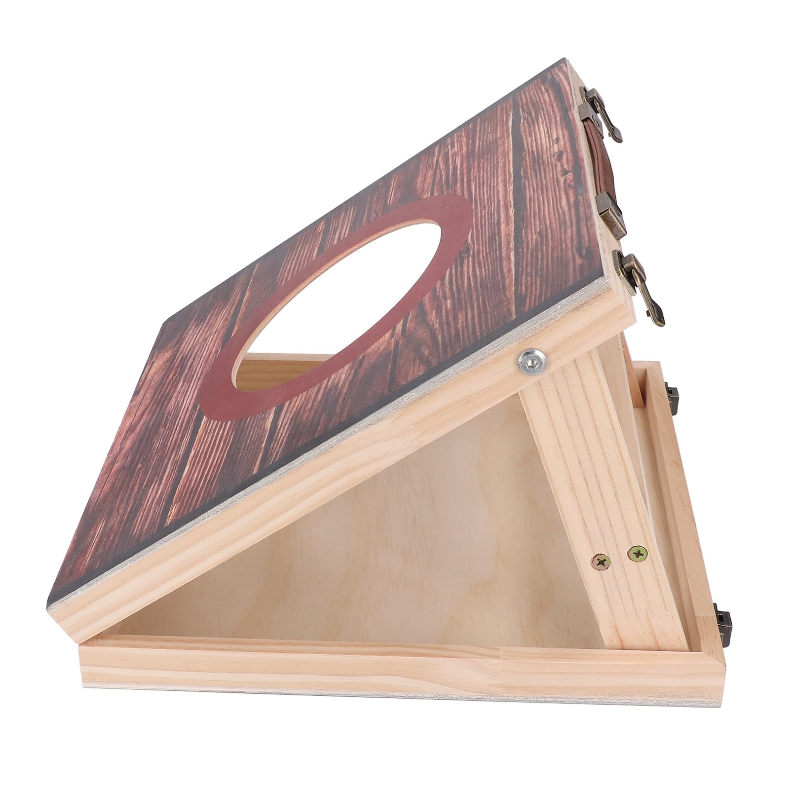 Tnfeeon Zestaw do Gry w Cornhole na świeżym Powietrzu, Drewniana Torba do Rzucania fasolą na Spotkania Rodzinne i Imprezy Podwórku, Kompaktowa Przenośna Konstrukcja Pasuje Tylnych Klap Piknikowych