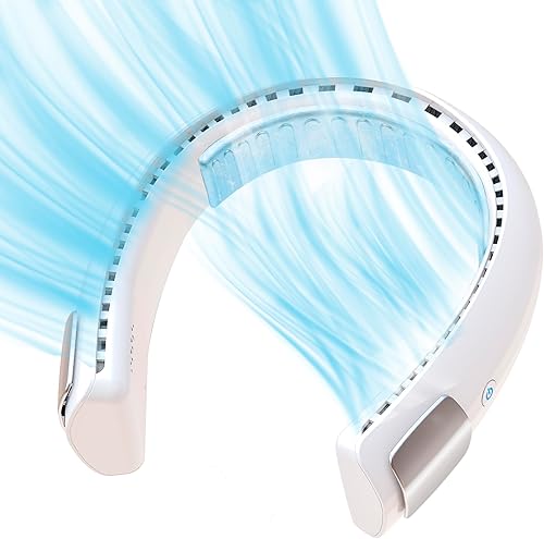 Arctic Air Freedom Ultra - Ventilador de cuello de 3 velocidades, ventilador pequeño para uso en exteriores e interiores, ventilador recargable por