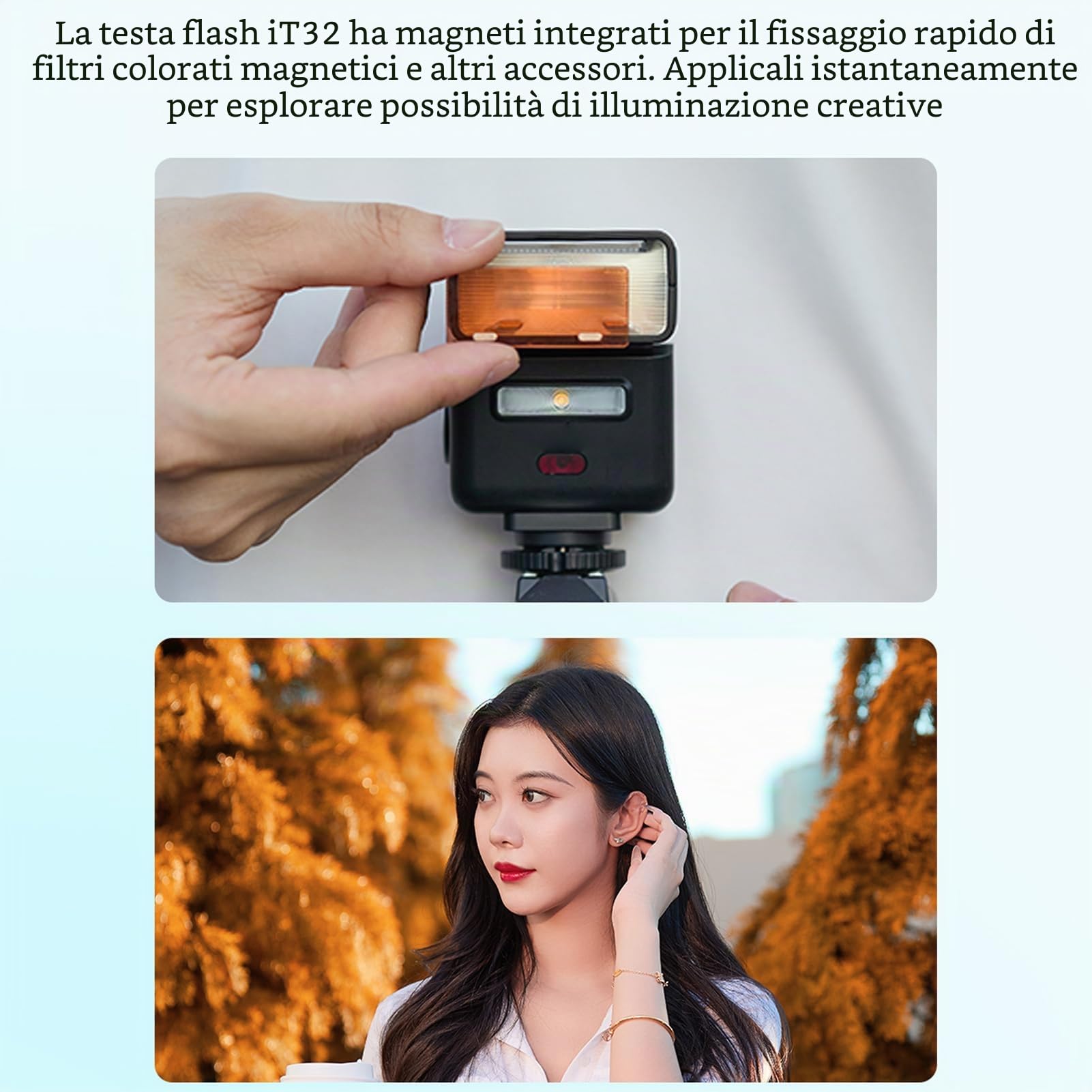 GODOX iT32 TTL fotocamera flash X5N Flash wireless 1/8000s HSS GN18 fotocamera Speedlite 1.5 s tempo di ricarica luce LED integrata con diffusore morbido e filtro magnetico per fotocamere Nikon